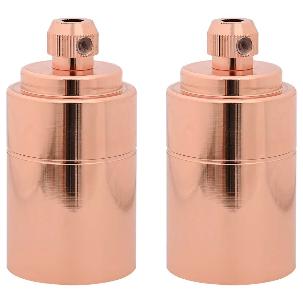 Portalampade VidaXL 2 pz oro rosa E27