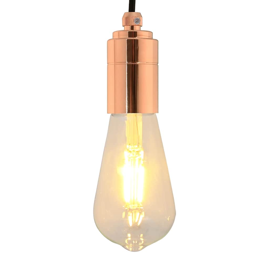Vidaxl lamphouders 2 st roségoud e27