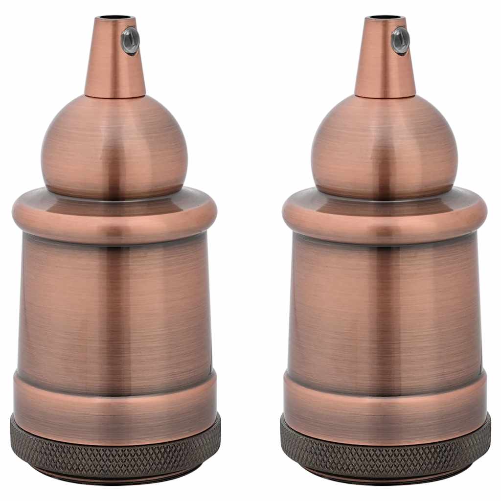 Portalampade VidaXL 2 pz bronzo rosso E27