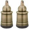 Vidaxl lamphouders 2 st brons e27