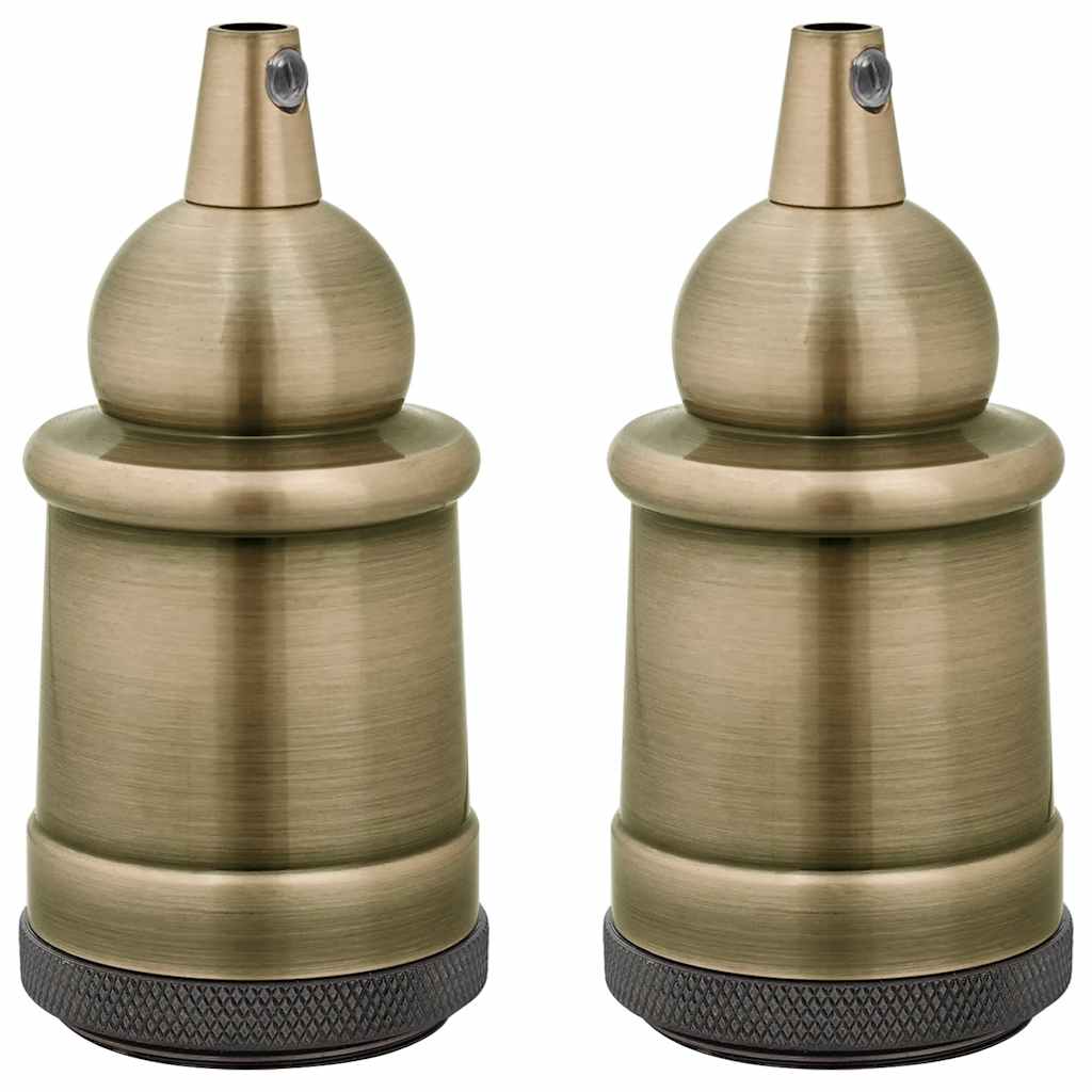 Vidaxl lamphouders 2 st brons e27