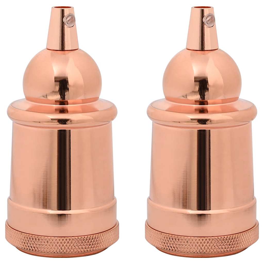 Portalampade VidaXL 2 pz oro rosa E27