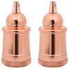 Portalampade VidaXL 2 pz oro rosa E27
