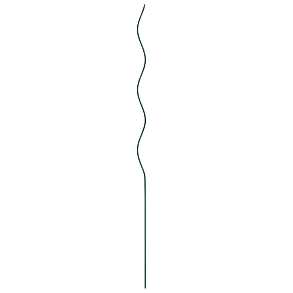 VidaXL supporto per piante 20 pezzi verde 110 x 0,6 x 0,6 cm in acciaio