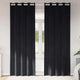 Tende oscuranti Vidaxl 2 pezzi velluto nero 140 x 225 cm
