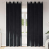 Vidaxl verduisterende gordijnen 2 pcs zwart 140 x 245 cm fluweel