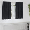 Vidaxl verduisterende gordijnen 2 pcs zwart 140 x 140 cm fluweel