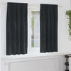Vidaxl verduisterende gordijnen 2 pcs zwart 140 x 175 cm fluweel