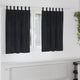 Tende oscuranti Vidaxl 2 pezzi velluto nero 140 x 140 cm