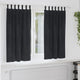 Tende oscuranti Vidaxl 2 pezzi velluto nero 140 x 175 cm