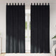 Tende oscuranti Vidaxl 2 pezzi velluto nero 140 x 225 cm