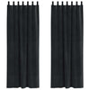 Vidaxl verduisterende gordijnen 2 pcs zwart 140 x 260 cm fluweel