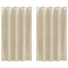 Tende oscuranti Vidaxl 2 pezzi crema 140 x 140 cm velluto