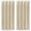 Tende oscuranti Vidaxl 2 pezzi crema 140 x 175 cm velluto