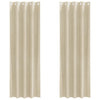 Vidaxl verduisterende gordijnen 2 pcs crème 140 x 245 cm fluweel