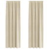 Tende oscuranti Vidaxl 2 pezzi crema 140 x 225 cm velluto
