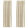 Vidaxl verduisterende gordijnen 2 pcs crème 140 x 260 cm fluweel