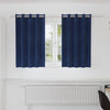 Vidaxl verduisterende gordijnen 2 pcs donkerblauw 140 x 140 cm fluweel
