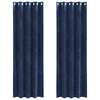 Tende oscuranti Vidaxx 2 pezzi blu scuro 140 x 225 cm in velluto