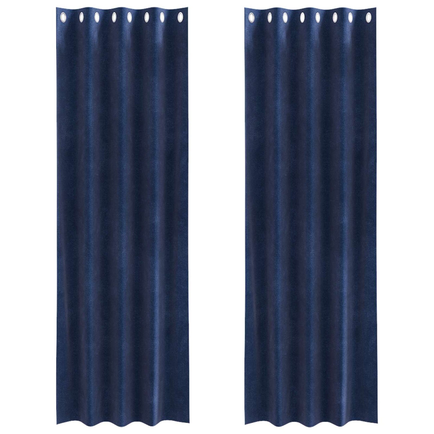Tende oscuranti Vidaxx 2 pezzi blu scuro 140 x 225 cm in velluto
