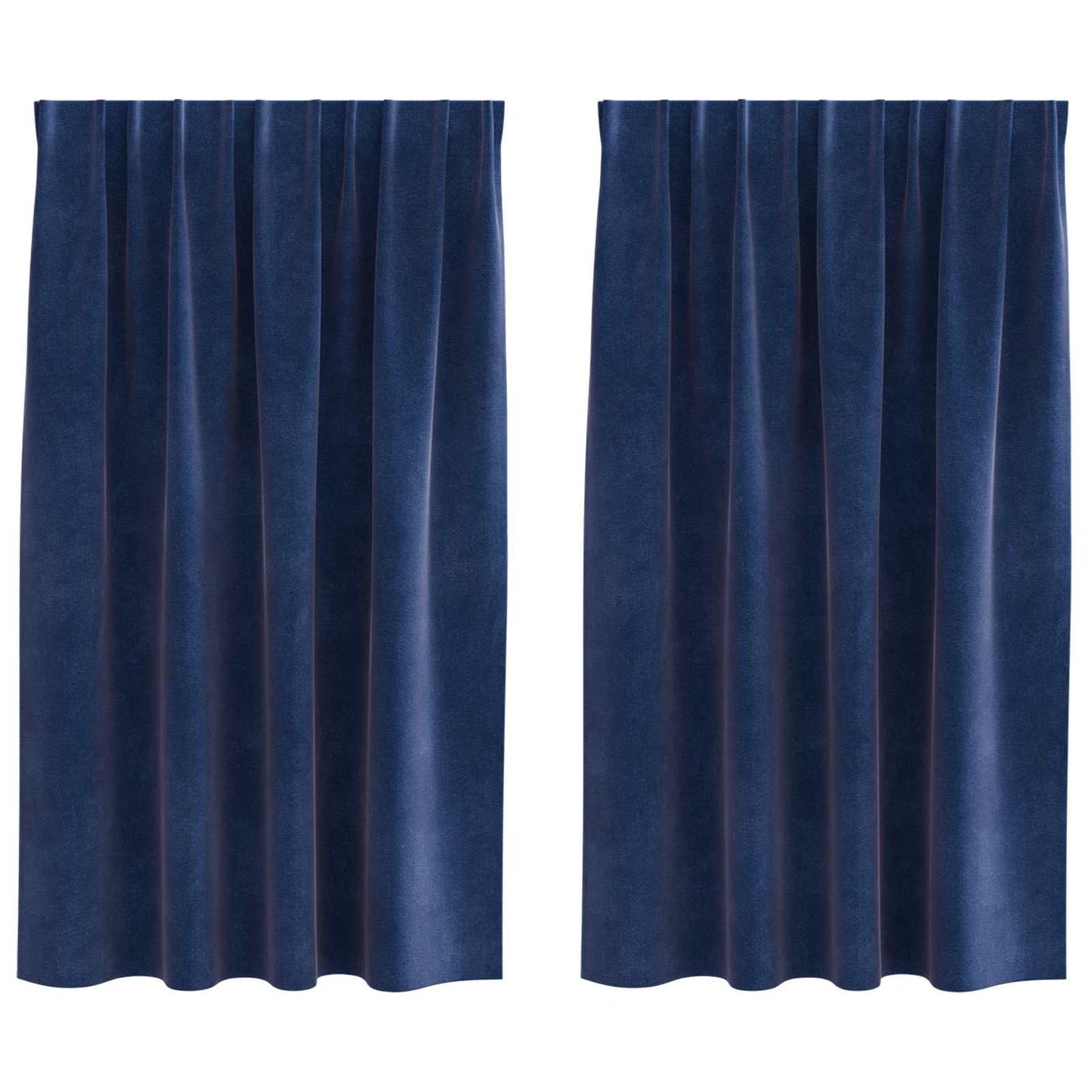 Tende oscuranti Vidaxl 2 pezzi blu scuro 140 x 175 cm in velluto