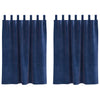 Vidaxl verduisterende gordijnen 2 pcs donkerblauw 140 x 140 cm fluweel