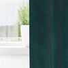 Tende oscuranti Vidaxx 2 pezzi verde scuro 140 x 175 cm in velluto