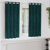 Tende oscuranti Vidaxx 2 pezzi verde scuro 140 x 175 cm in velluto