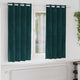 Tende oscuranti Vidaxx 2 pezzi verde scuro 140 x 175 cm in velluto