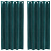 Vidaxl verduisterende gordijnen 2 pcs donkergroen 140 x 175 cm fluweel