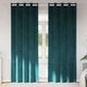 Tende oscuranti Vidaxx 2 pezzi verde scuro 140 x 225 cm in velluto