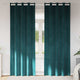 Tende oscuranti Vidaxx 2 pezzi verde scuro 140 x 245 cm in velluto