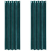 Vidaxl verduisterende gordijnen 2 pcs donkergroen 140 x 245 cm fluweel