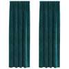 Vidaxl verduisterende gordijnen 2 pcs donkergroen 140 x 225 cm fluweel