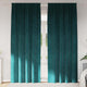 Vidaxx cortinas opacas 2 piezas terciopelo verde oscuro 140 x 260 cm