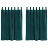 Tende oscuranti Vidaxl 2 pezzi verde scuro 140 x 140 cm in velluto