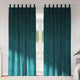 Vidaxx cortinas opacas 2 piezas terciopelo verde oscuro 140 x 225 cm