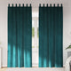 Vidaxx cortinas opacas 2 piezas terciopelo verde oscuro 140 x 245 cm