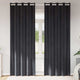 Vidaxl cortinas opacas 2 piezas terciopelo gris oscuro 140 x 260 cm