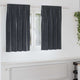 Vidaxl cortinas opacas 2 piezas terciopelo gris oscuro 140 x 140 cm