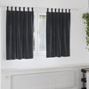 Vidaxl verduisterende gordijnen 2 pcs donkergrijs 140 x 140 cm fluweel