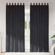 Vidaxl cortinas opacas 2 piezas terciopelo gris oscuro 140 x 225 cm