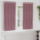 Vidaxl cortinas opacas 2 piezas terciopelo rosa oscuro 140 x 175 cm