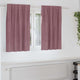 Vidaxl cortinas opacas 2 piezas terciopelo rosa oscuro 140 x 140 cm