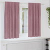 Vidaxl verduisterende gordijnen 2 pcs donkerroze 140 x 175 cm fluweel