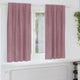 Vidaxl cortinas opacas 2 piezas terciopelo rosa oscuro 140 x 175 cm
