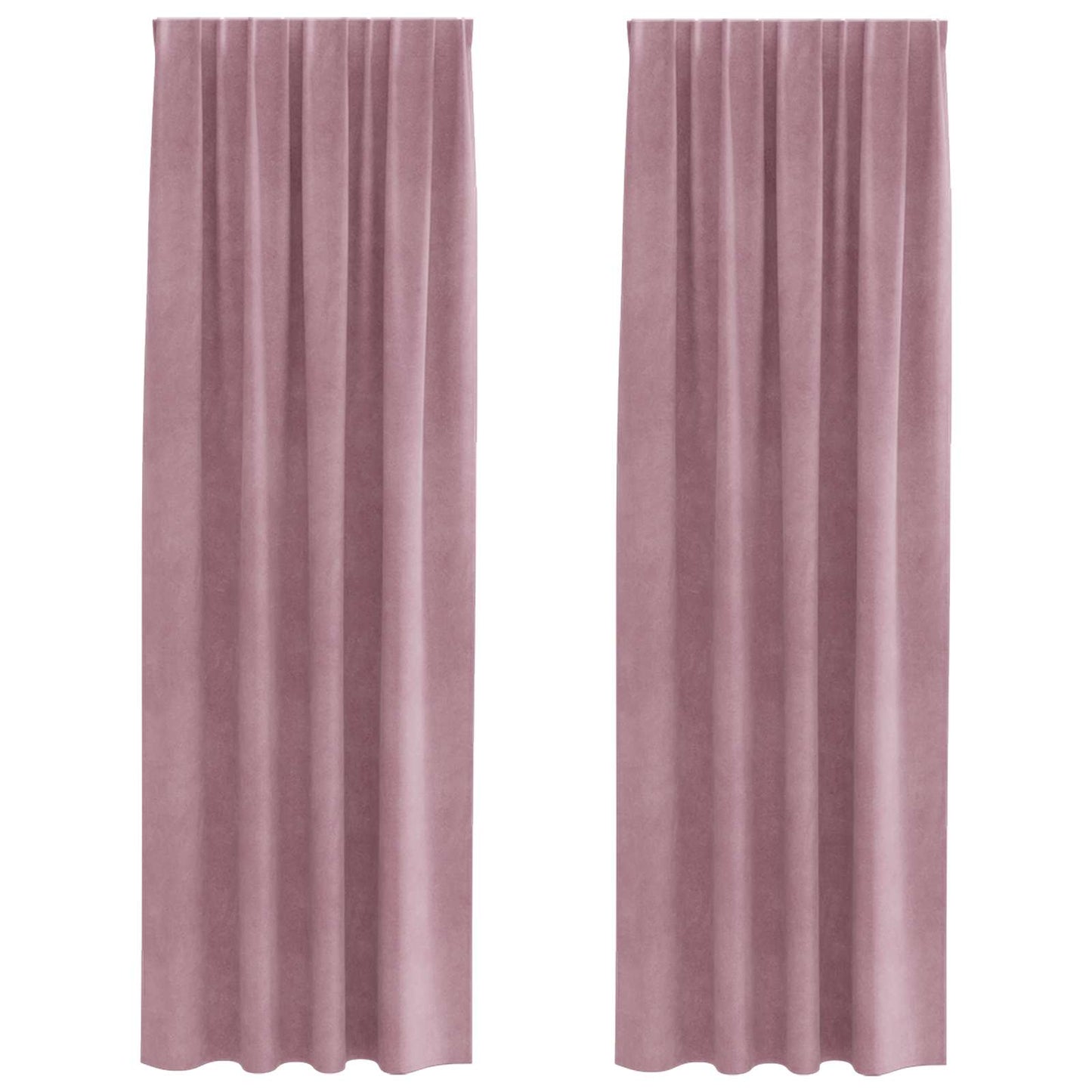 Tende oscuranti Vidaxl 2 pezzi rosa scuro 140 x 245 cm in velluto