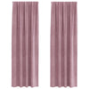 Vidaxl verduisterende gordijnen 2 pcs donkerroze 140 x 260 cm fluweel