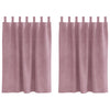 Vidaxl verduisterende gordijnen 2 pcs donkerroze 140 x 140 cm fluweel