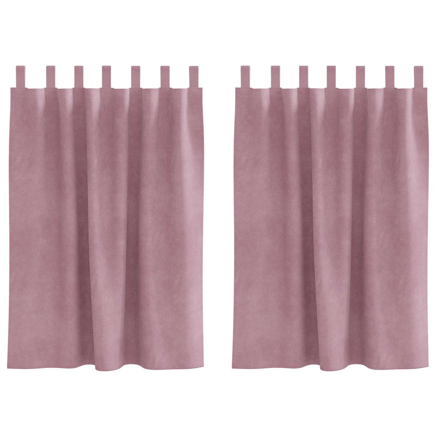 Tende oscuranti Vidaxl 2 pezzi rosa scuro 140 x 140 cm in velluto